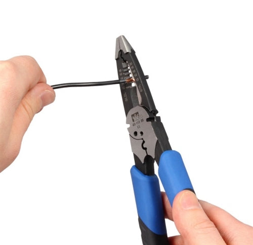 Ideal 45-113 Forged Heavy-Duty Long-Nose Wire Stripper, Strips 10-18AWG Solid Wire & 12-20AWG Stranded Wire