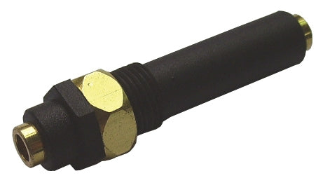 Philmore 45-233 Stereo 3.5mm Feed-Thru Jack, Female to Female Panel Mount Bulkhead, 3/8" Mounting Hole