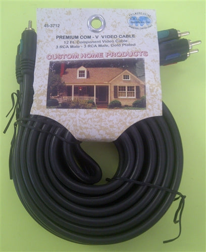 Philmore 45-3712 Premium RGB Component Video Cable, 12' Length