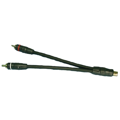 Philmore 45-4000G Theatre Pro A/V "Y" Adapter, RCA Female Jack to Two RCA Male Plugs, Gold Plated