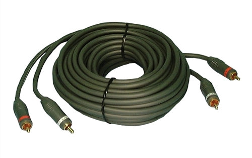 Philmore 45-412 Dual RCA Gold Plated Cable, Two RCA Male Plugs at Each End, 12' Length