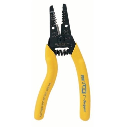 Ideal 45-415 Reflex Premium T-5 T-Stripper Wire Stripper, Strips 10-18AWG Solid, 12-20AWG Stranded