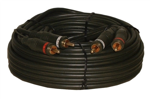 Philmore 45-425 Dual RCA Gold Plated Cable, Two RCA Male Plugs at Each End, 25' Length
