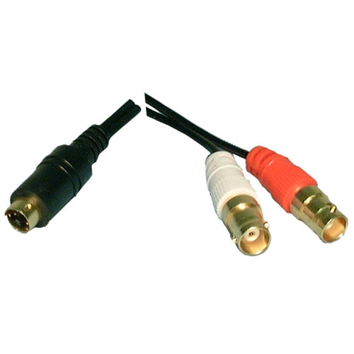 Philmore 45-458 S-Vhs / S-Video Adapter, Mini DIN 4 Pin Male to Two BNC Female **CLEARANCE**