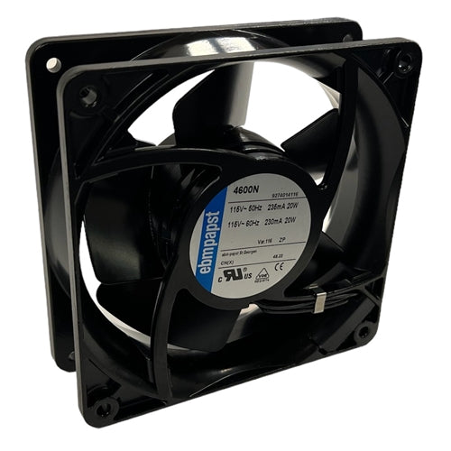 ebm-papst 4600N 115VAC Sleeve Bearing Fan 120mm x 120mm x 38mm 106CFM 50dB 20W 0.17A 3100RPM