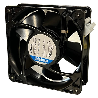 ebm-papst 4600N-466 115VAC Sleeve Bearing Fan with Terminal Block 120mm x 120mm x 38mm 106CFM 50dB 20W 3060RPM
