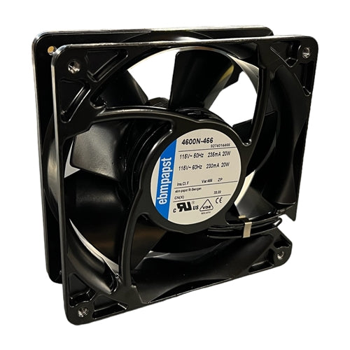 ebm-papst 4600N-466 115VAC Sleeve Bearing Fan with Terminal Block 120mm x 120mm x 38mm 106CFM 50dB 20W 3060RPM