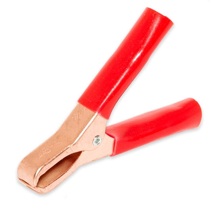 Mueller BU-46A-2 Miniature Battery Clip, Copper-Plated Steel with Insulators, 50AMP, Red