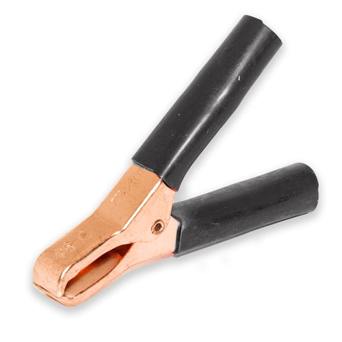 Mueller BU-46C-0 Copper Miniature Battery Clip with Insulators, 75AMP, Black