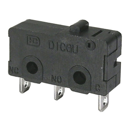 Mode 47-300-0 Micro Switch with Button, 5A@125VAC, 3A@250VAC, N/O and N/C Contacts