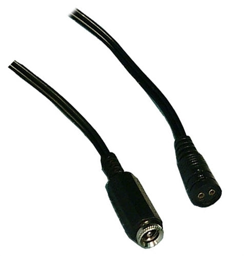 Philmore 48-1021 2 Pin Socket to 2.1mm DC Power Jack Adapter, 20AWG, 6' Cord