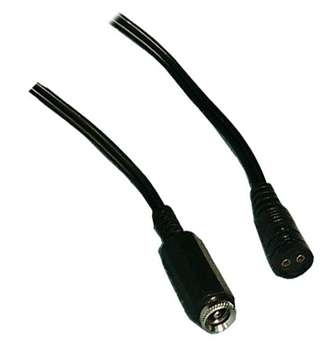 Philmore 48-1025 2 Pin Socket to 2.5mm DC Power Jack Adapter, 20AWG, 6' Cord