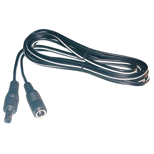 Philmore 48-1031B DC Coaxial Power Extension Cable, 2.1mm x 5.5mm Female Plug to Male Jack, 6' Cord, 18AWG