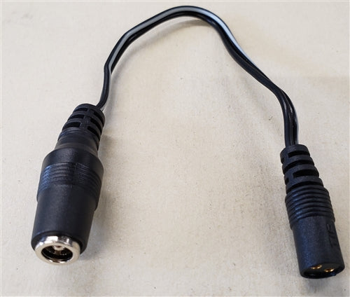 Philmore 48-1258 2 Pin Socket to 2.5mm DC Power Jack Adapter, 20AWG, 6" Cord