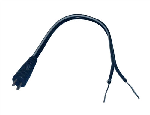 Philmore 48-1272 DC Power 2 Pin to Bare Wire Adapter, 6" Long Bare-Wire Leads
