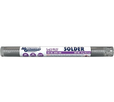 MG Chemicals 4880-18G Solder 22AWG .032" 63/37 RA Flux 18g (0.6oz) Pocket Pack