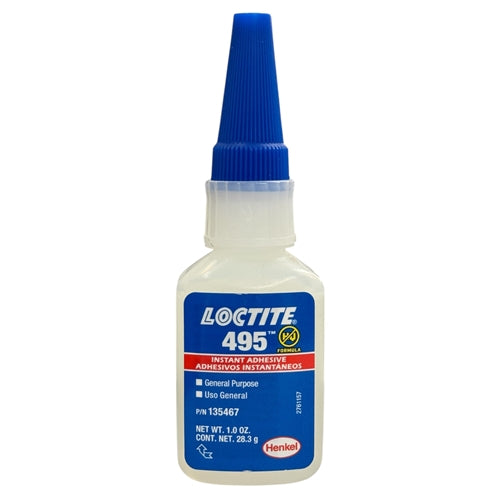 Loctite 495 Super Bonder Clear 29.5mL/1oz 49550 **Store in Fridge for Optimum Shelf Life**