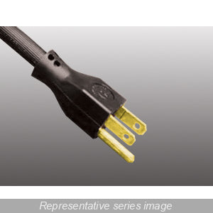 Hammond 1584C6RP 1584C Series Power Cord, 6.5 ft, NEMA 5-15P Right-Angle Plug, 15A, SJT 14/3.