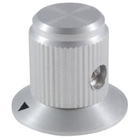 NTE Alum Knob w/Skirt .750" Clear Gloss 504-0019