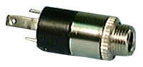 Philmore 504k 3.5mm Stereo Miniature Chassis Phone Jack, 3 Conductor with Solder Terminals