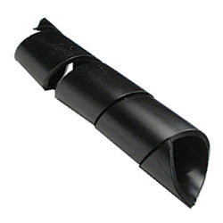 PICO 5124-0-44 1" Black Spiral Wrap, 5' Length