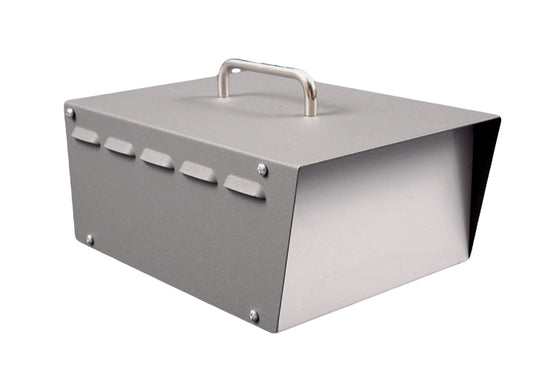 Hammond 518-0910 Ventilated Steel Instrument Enclosure, Two-Tone Gray Finish, Pre-Assembled with Rubber Feet and Hardware.