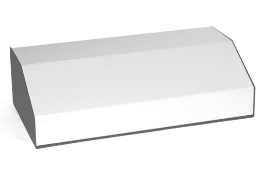 Hammond 519-0920 Sloped Aluminum and Steel Console Enclosure with Side Ventilation, 30° Slope, 13.70" W x 6.90" D x 3.78" Rear H/1.86" Front H, Aluminum Rear Surface.