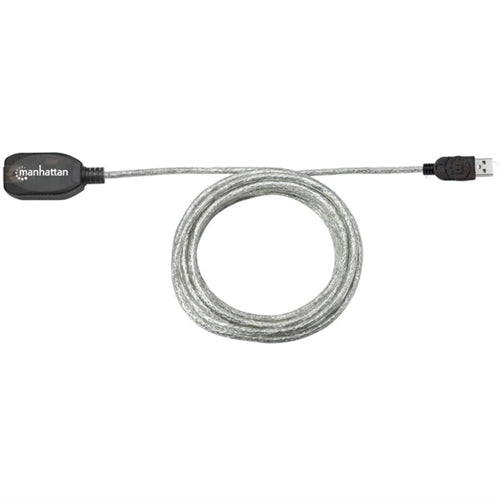 Manhattan 519779 Hi-Speed USB 2.0 Active Extension Cable, Daisy-Chainable, A-Male to A-Female, 5M (16 Ft.)