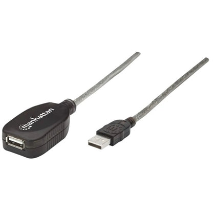 Manhattan 519779 Hi-Speed USB 2.0 Active Extension Cable, Daisy-Chainable, A-Male to A-Female, 5M (16 Ft.)
