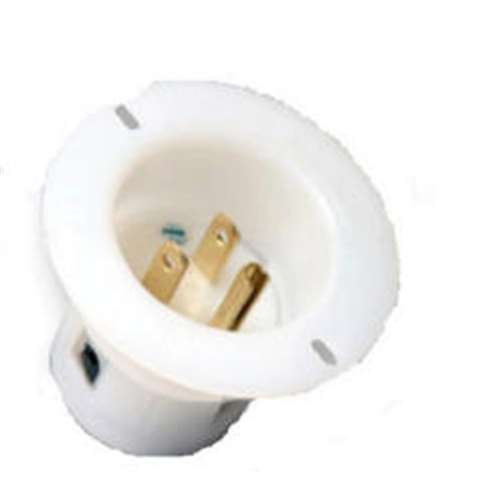 Marinco 5278 Flanged AC Inlet 125V 15A 2P 3W (5-15R)
