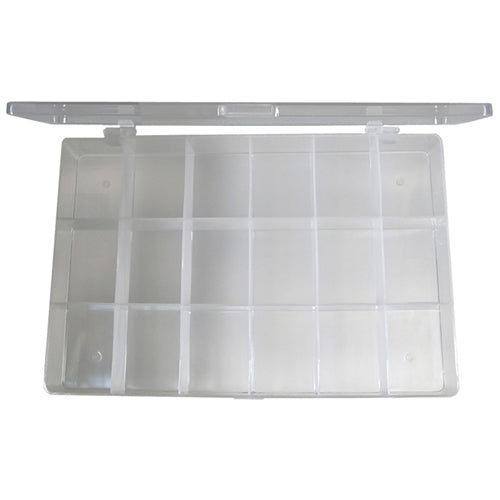 Mode 53-918-0 Plastic Parts Box, 18-COMPARTMENTS (10.83 x 7.17 x 1.57")
