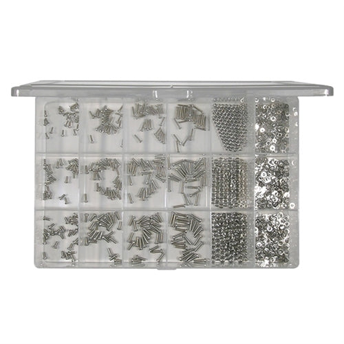Mode 54-444-1 Comprehensive Hardware Assortment, 1200 Piece Metric Hardware Kit, Includes 2mm, 2.6mm and 3mm Hardware