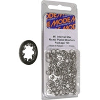 Mode 54-518-100 #2 Nickel Plated Internal Star Lockwasher (Unc) 100/Pack