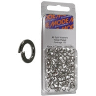 Mode 54-549-100 #8 Nickel Plated Split Lockwasher (Unc) 100/Pack