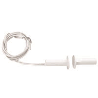 NTE 54-628 Resessed Mount Magnetic Reed Switch, 10W/Va SPST-NO, 3/8" White with 18" Leads, for Closed Loop Alarm System