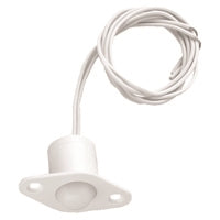 NTE 54-633 Magnetic Roller Ball Switch, 10W/Va SPST-NO, White with 18" Leads, for Closed Loop Alarm System