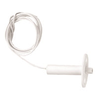 NTE 54-635 Magnetic Plunger Switch, 10W/Va SPST-NO, 3/8" Diameter, White with 18" Leads, for Closed Loop Alarm System