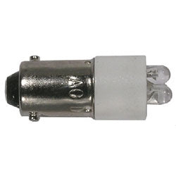 Mode 55-211W-0 White Replacement LED Lamp/Bulb, 12V 10000MCD T3-1/4 (10mm) Bayonet Base (12V AC/DC) -25C/85C