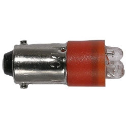 Mode 55-212R-0 Red Replacement LED Lamp/Bulb, 24V 21000MCD T3-1/4 (10mm) Bayonet Base (24V AC/DC) -25C/85C