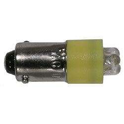 Mode 55-212Y-0 Yellow Replacement LED Lamp/Bulb, 24V 21000MCD T3-1/4 (10mm) Bayonet Base (24V AC/DC) -25C/85C