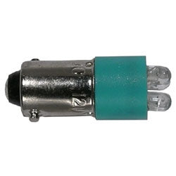 Mode 55-214G-0 Green Replacement LED Lamp/Bulb, 120V 3000MCD T3-1/4 (10mm) Bayonet Base (120V AC/DC) -25C/85C