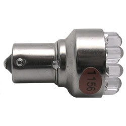 Mode 55-256W-0 White LED Cluster, Single Contact Replacement Lamp/Bulb, 12VDC 10800MCD 15mm Bayonet Base