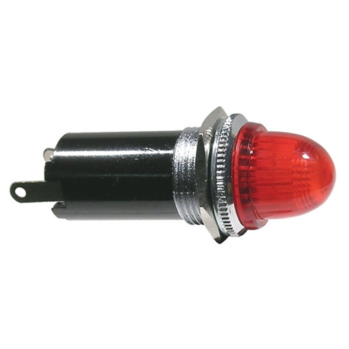 Mode 55-322-0 G3-1/2 (10mm) Bayonet Base Lamp Holder with Red Lens