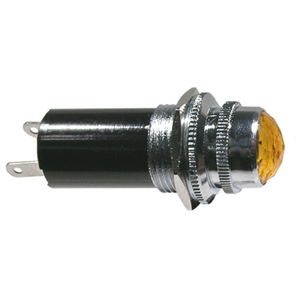 Mode 55-343-1 T3-1/4 (10mm) Bayonet Base Lamp Holder with Amber Lens