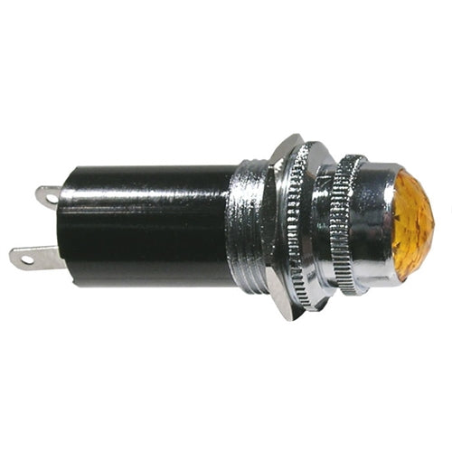 Mode 55-343-1 T3-1/4 (10mm) Bayonet Base Lamp Holder with Amber Lens