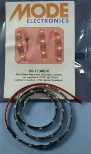 Mode 55-7130R-0 Red Outdoor LED Strip (0.5 Meter), Input Voltage Required: 12VDC Regulated