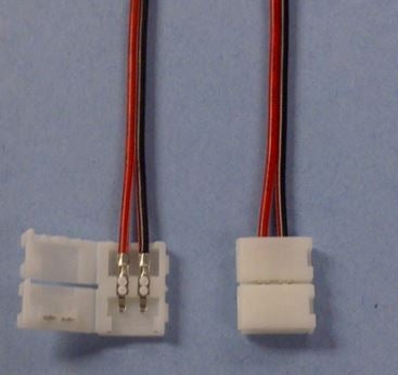 Mode 55-744-0 Snap-On LED Strip Connector 8mm, 6" Leads
