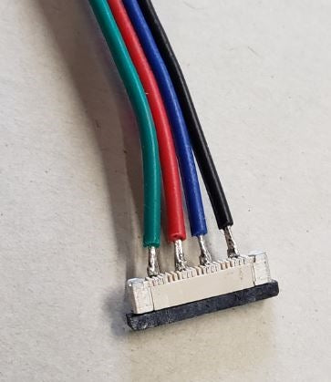 Mode 55-750-0 Solderless RGB Connector 10mm, with Leads