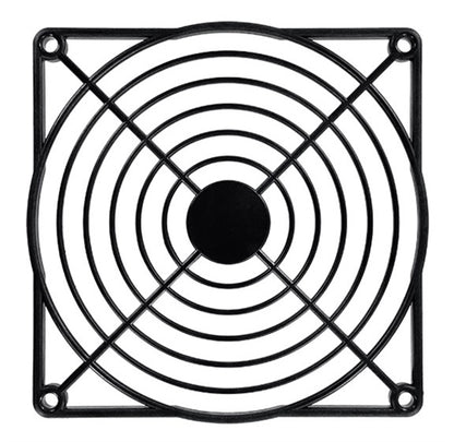 Qualtek 09120-G Black Plastic Fan Finger Guard for 120mm Fan