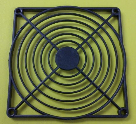 Qualtek 09120-G Black Plastic Fan Finger Guard for 120mm Fan